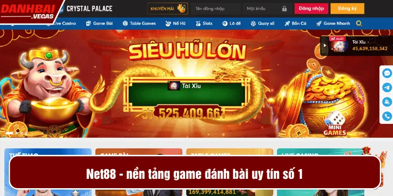 Net88 - nền tảng game đánh bài uy tín số 1