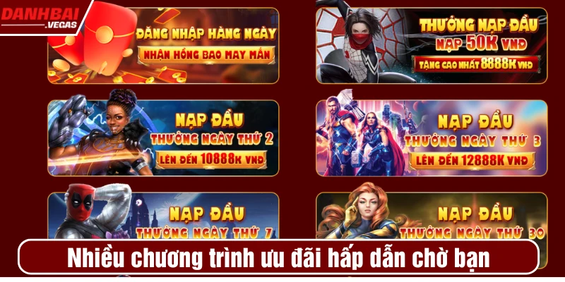 Nhiều chương trình ưu đãi hấp dẫn cho bạn