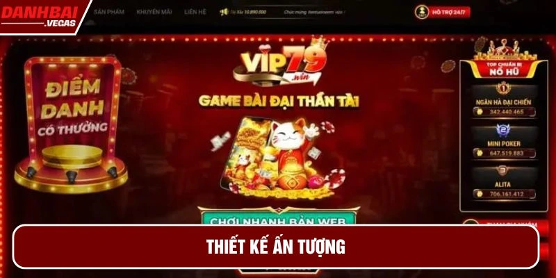 Nhà cái có thiết kế hút mắt, độc đáo