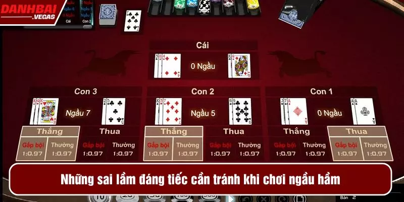 Những sai lầm đáng tiếc cần tránh khi chơi ngầu hầm
