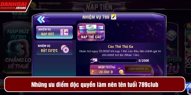 Những ưu điểm độc quyền làm nên tên tuổi 789club