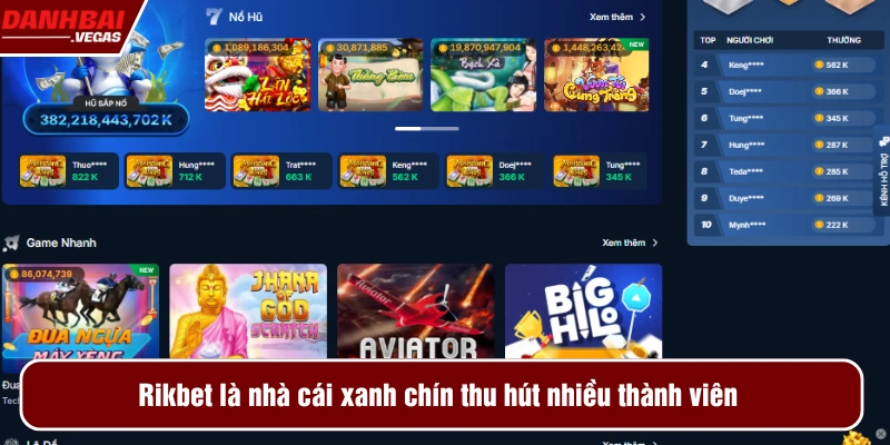 Rikbet là địa chỉ cá cược uy tín, được nhiều người chơi yêu thích  