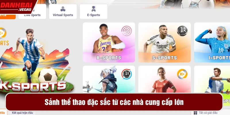 Sảnh thể thao đa dạng sự lựa chọn