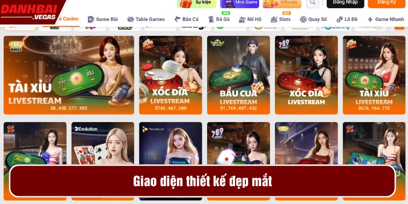 Trang chủ của XIBET thiết kế bắt mắt