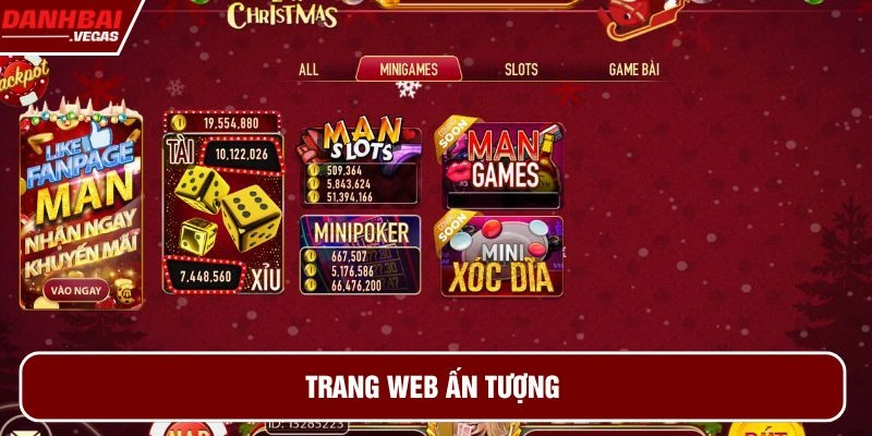 Trang Web có tông màu đỏ bắt mắt